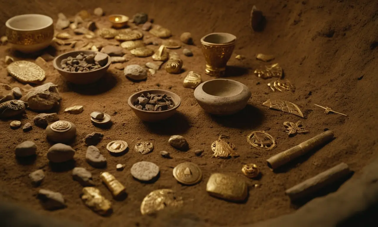 Ilustración para la sección Cerámica, orfebrería y metalurgia: técnicas y simbolismo. sobre Civilizaciones perdidas: El arte olvidado que revela sus secretos.