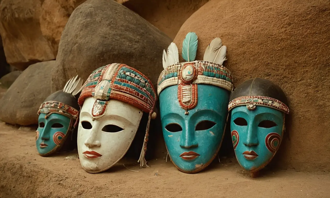 Ilustración para la sección Cultura Vincha: Arte rupestre y rituales funerarios en Perú. sobre Desterrados del paraíso: Las civilizaciones perdidas que desafían lo que sabemos.