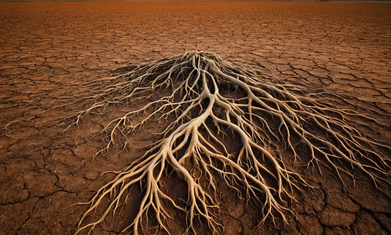 Ilustración para la sección Almacenamiento de reservas en raíces: tipos y adaptaciones. sobre El Silencio de las Plantas: ¿Qué nos Revelan sus Raíces?