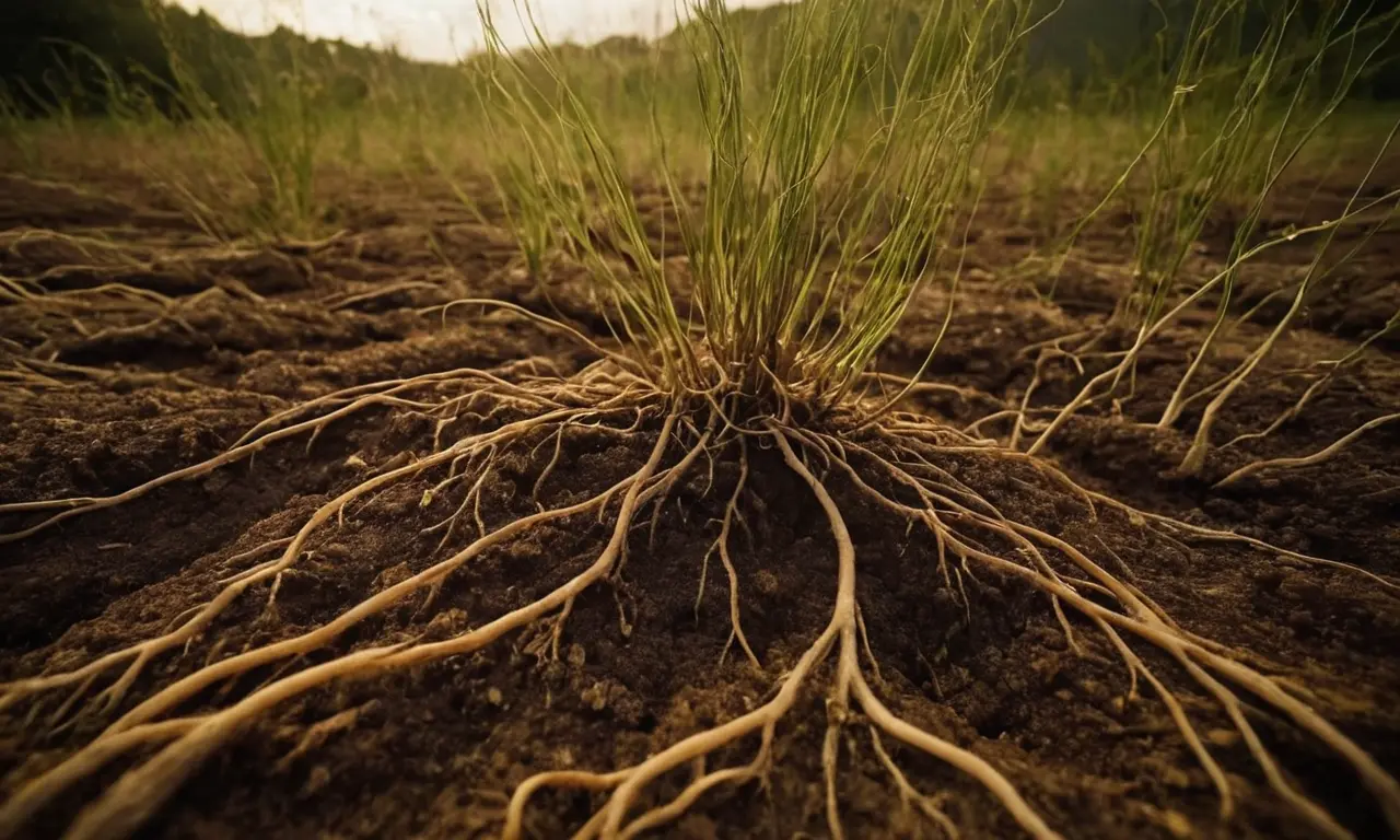 Ilustración para la sección Señales químicas radiculares y su impacto en el suelo. sobre El Silencio de las Plantas: ¿Qué nos Revelan sus Raíces?