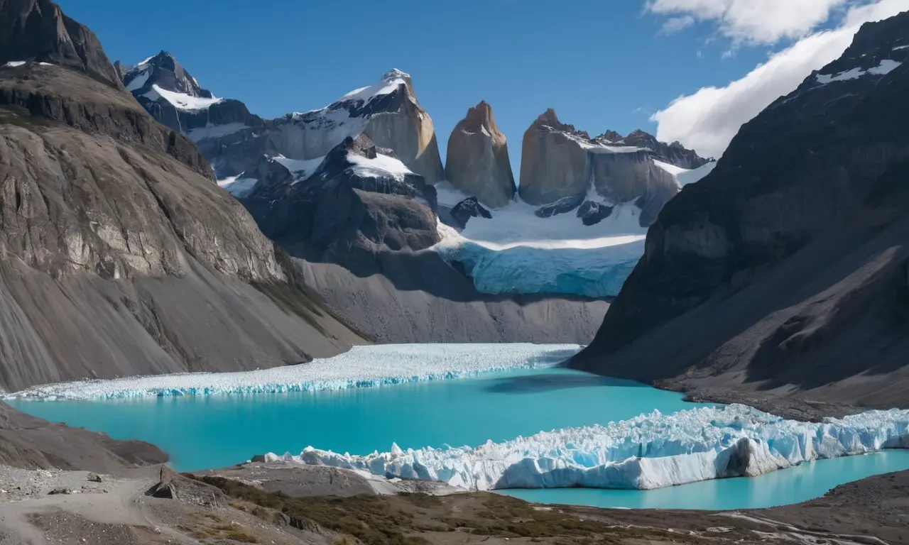 Ilustración para la sección Políticas Internacionales y Mitigación del Cambio Climático sobre El eco silencioso de los glaciares: ¿Qué nos revelan sobre nuestro futuro?