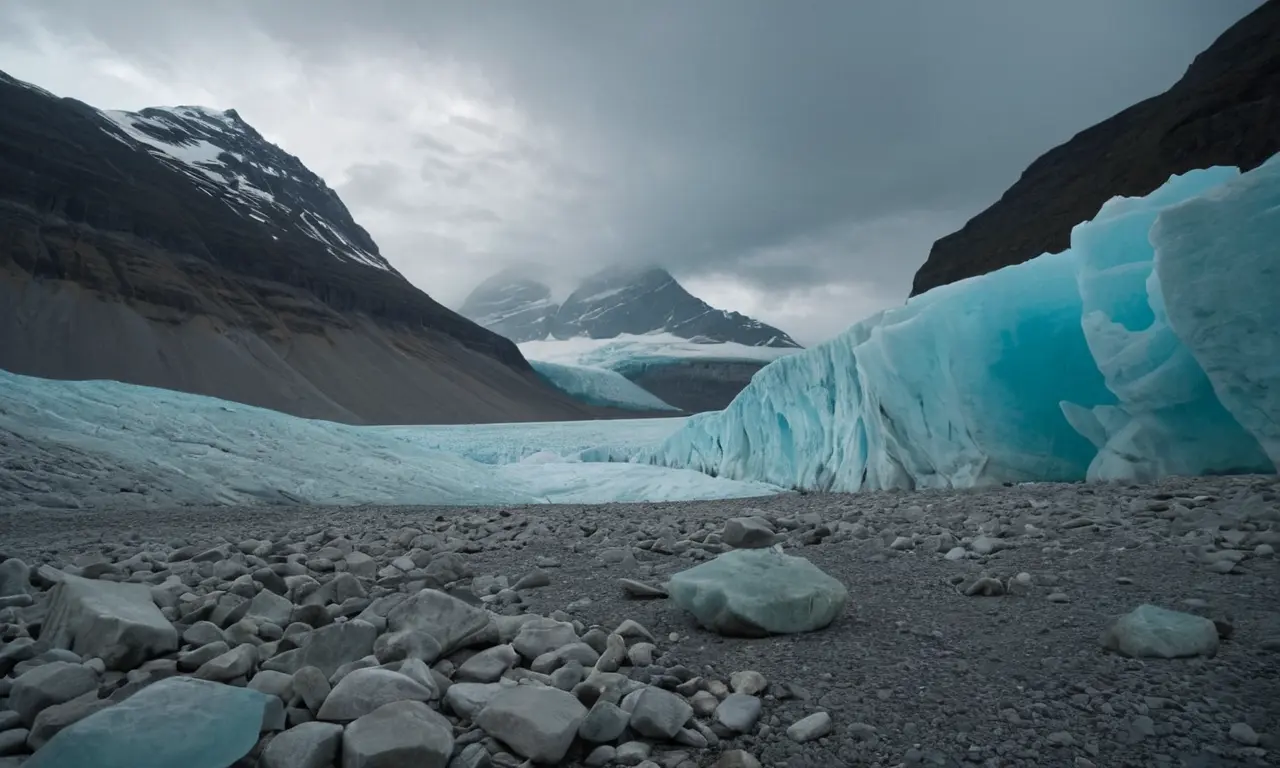 Ilustración para la sección Formación y Tipos de Glaciares sobre El eco silencioso de los glaciares: ¿Qué nos revelan sobre nuestro futuro?
