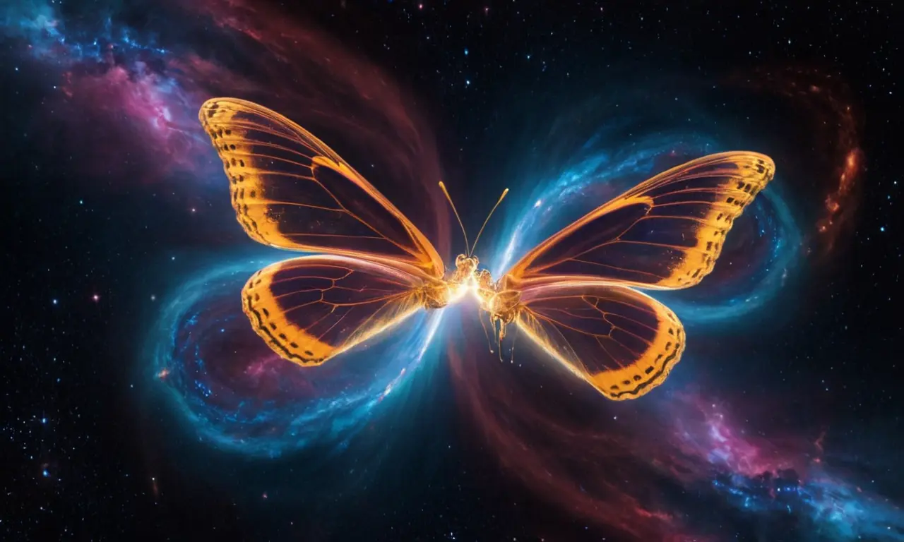 Ilustración para la sección Correlaciones cuánticas y la naturaleza de la información. sobre El efecto mariposa cuántico: Cómo lo pequeño puede cambiar el universo.