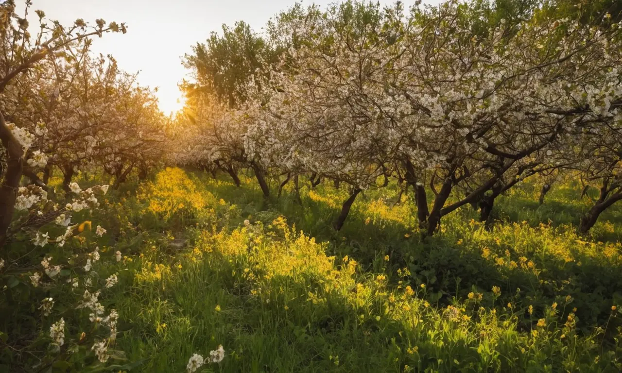 Ilustración para la sección Importancia de la polinización para la alimentación y los ecosistemas. sobre El último baile de las abejas: ¿Por qué están desapareciendo y qué podemos hacer?