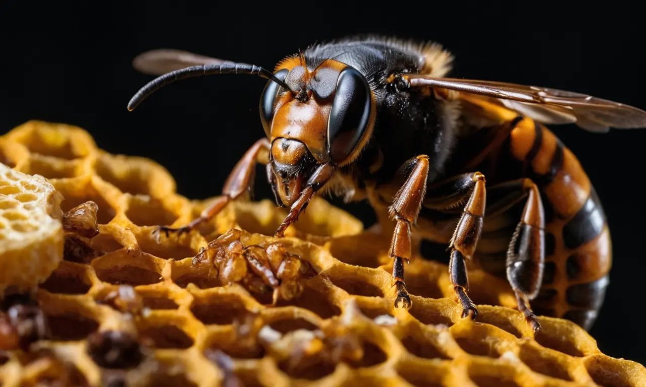 Ilustración para la sección Especies invasoras: Amenaza de la avispa asiática. sobre El último baile de las abejas: ¿Por qué están desapareciendo y qué podemos hacer?