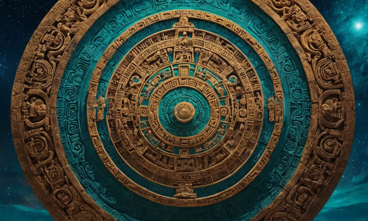 Ilustración para la sección El Cierre del Ciclo Cósmico de 26.000 Años y el Año 2012 sobre El último mensaje de la civilización Maya: ¿Advertencia o profecía?