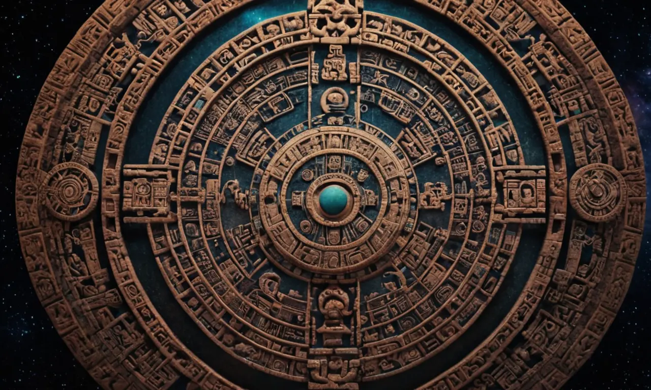 Ilustración para la sección La Cuenta Larga y su Fecha de Finalización (2012) sobre El último mensaje de la civilización Maya: ¿Advertencia o profecía?