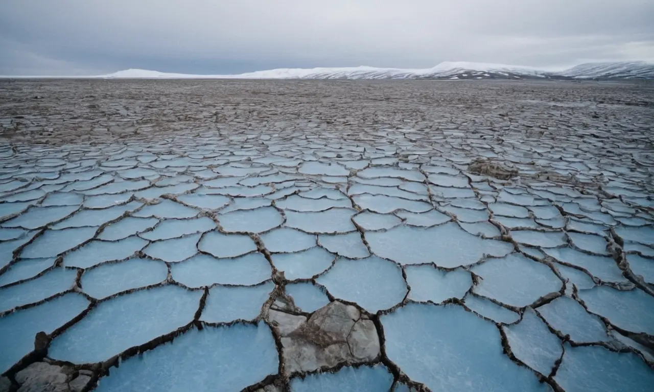 Ilustración para la sección Definición y tipos de permafrost (continuo, discontinuo, esporádico, subacuático) sobre El último susurro de las glaciaciones: Lo que nos revela el permafrost.