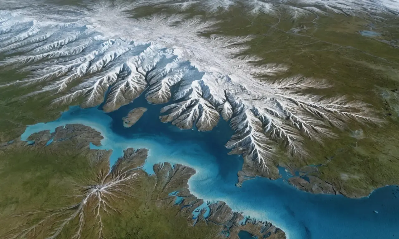 Ilustración para la sección Distribución geográfica y extensión global del permafrost sobre El último susurro de las glaciaciones: Lo que nos revela el permafrost.
