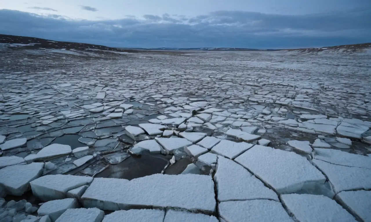 Ilustración para la sección Composición del permafrost: suelo, hielo y materia orgánica sobre El último susurro de las glaciaciones: Lo que nos revela el permafrost.