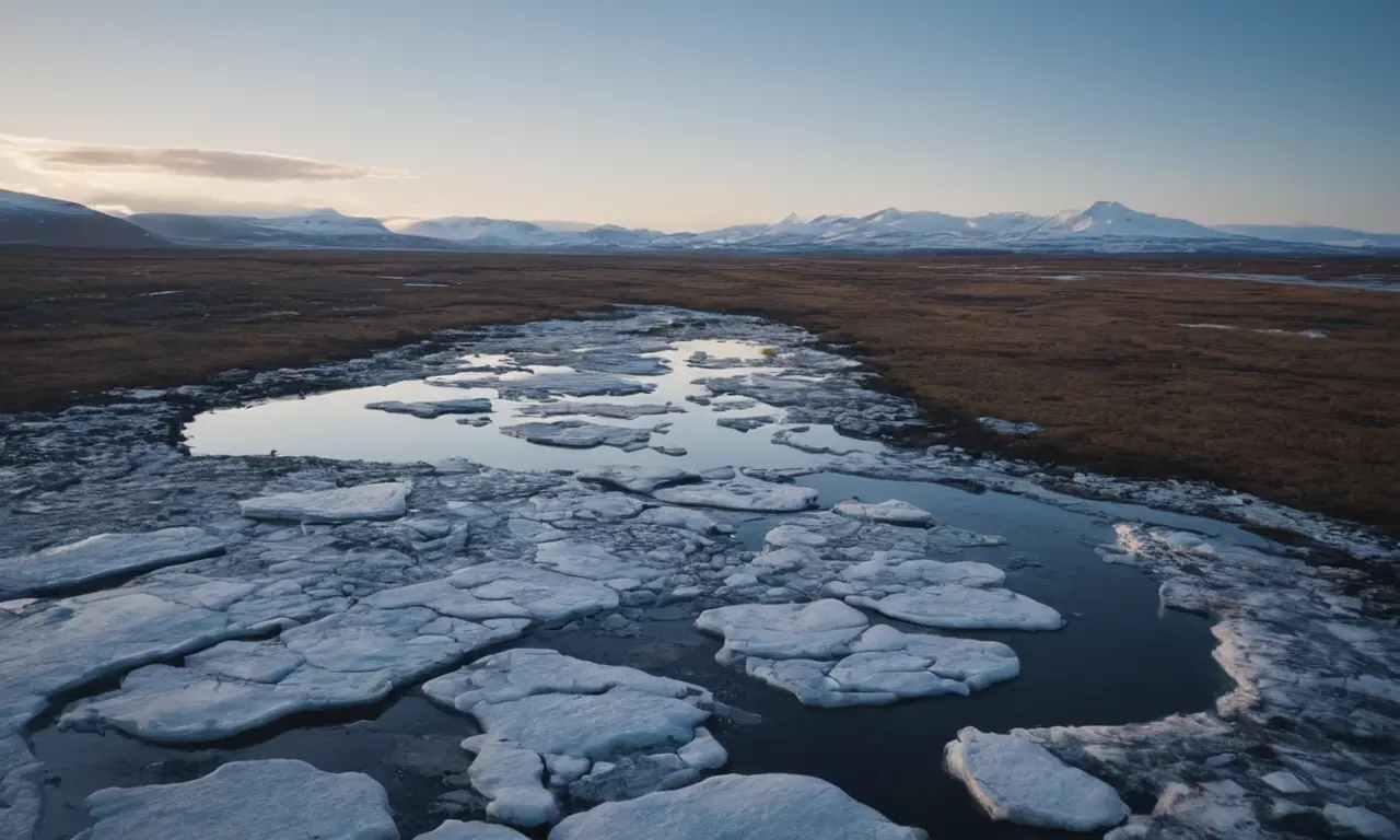 Ilustración para la sección Permafrost y el ciclo del carbono: almacenamiento y liberación de gases sobre El último susurro de las glaciaciones: Lo que nos revela el permafrost.