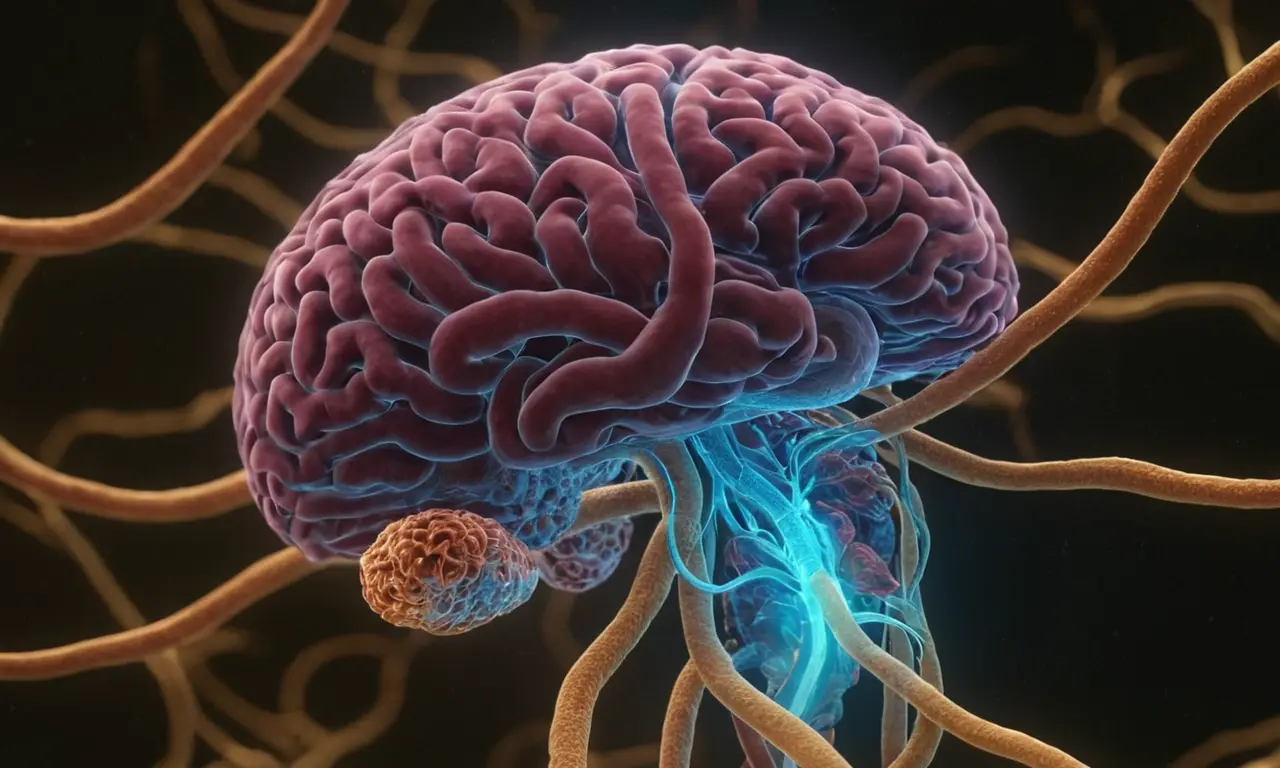 Ilustración para la sección Efecto de los Probióticos en la Actividad Cerebral y Control de Sensaciones sobre La Última Frontera del Bienestar: Microbios y tu Estado de Ánimo