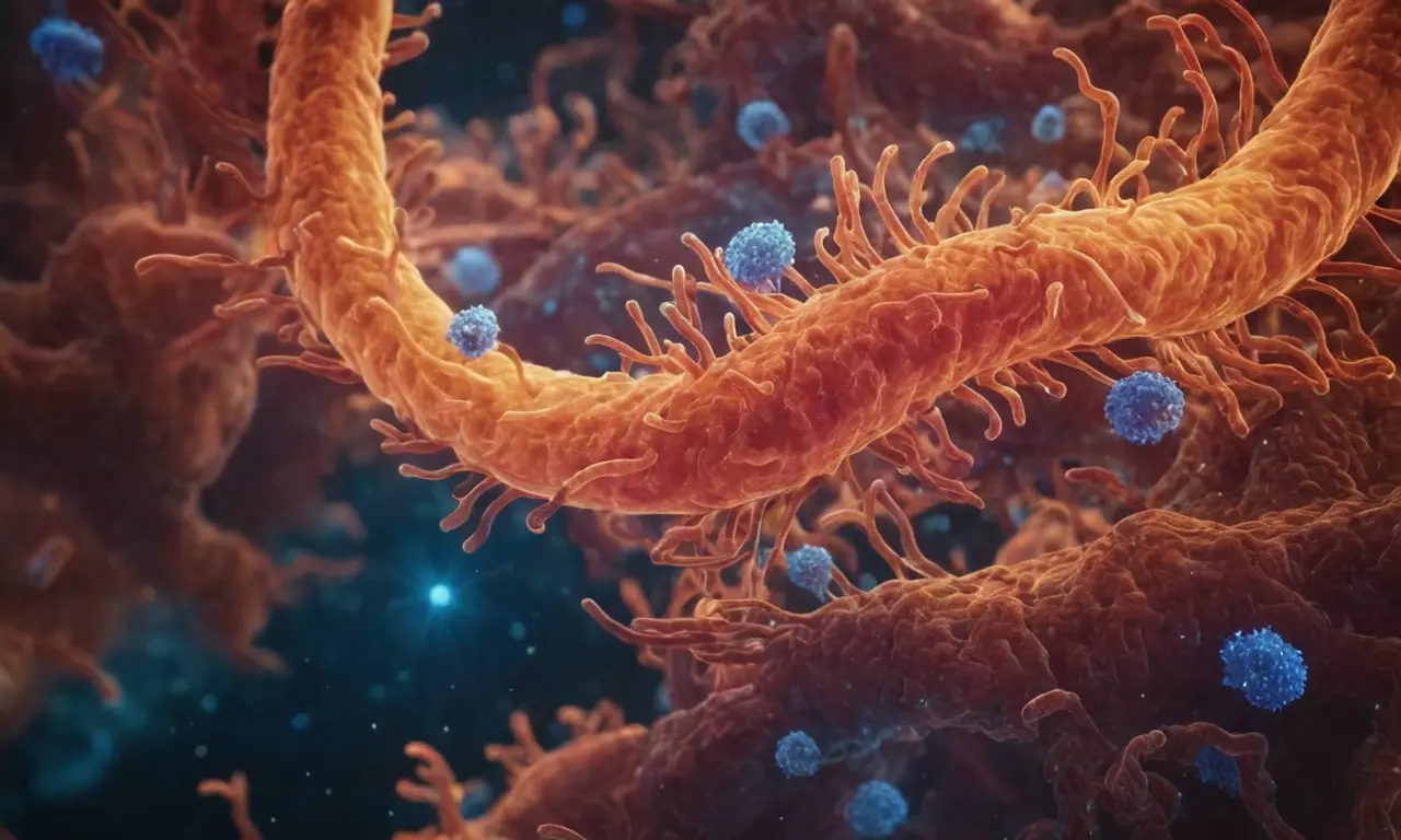 Ilustración para la sección Ácidos Grasos de Cadena Corta (AGCC) y su Efecto Cerebral sobre La Última Frontera del Bienestar: Microbios y tu Estado de Ánimo