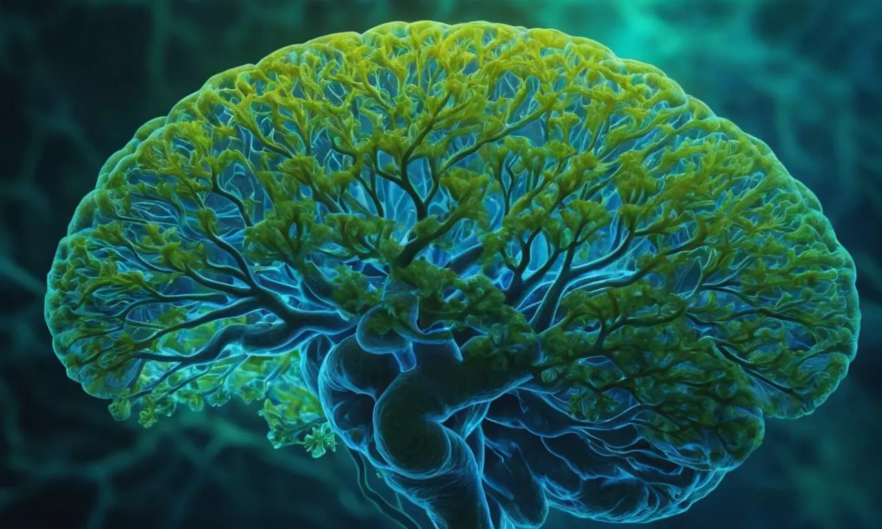 Ilustración para la sección Conexión Microbiota-Emociones y Trastornos Psicológicos. sobre La danza invisible: Cómo las bacterias moldean tu salud mental.