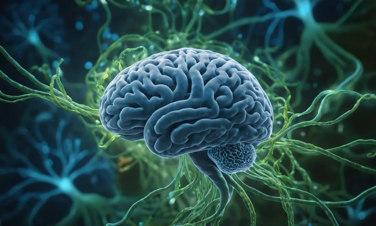 Ilustración para la sección Alimentación y Microbiota: Relación Bidireccional. sobre La danza invisible: Cómo las bacterias moldean tu salud mental.