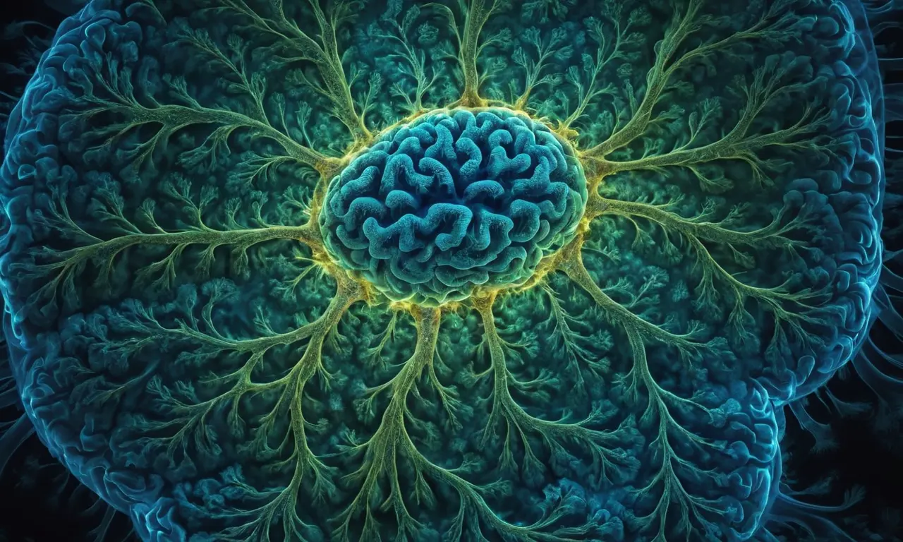Ilustración para la sección Enterotipos Intestinales y Salud Mental. sobre La danza invisible: Cómo las bacterias moldean tu salud mental.