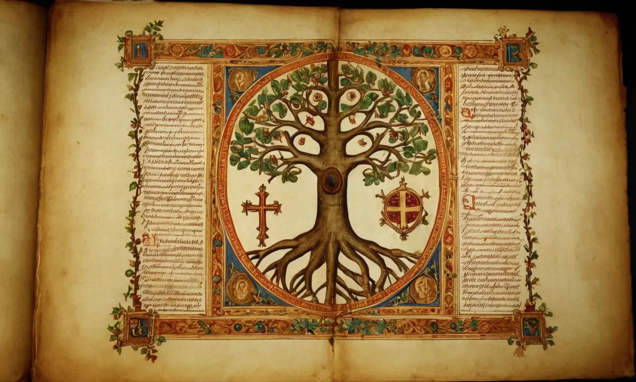 Ilustración para la sección El manuscrito original: Datación y publicación en el Lignum Vitæ. sobre Profecías de San Malaquías