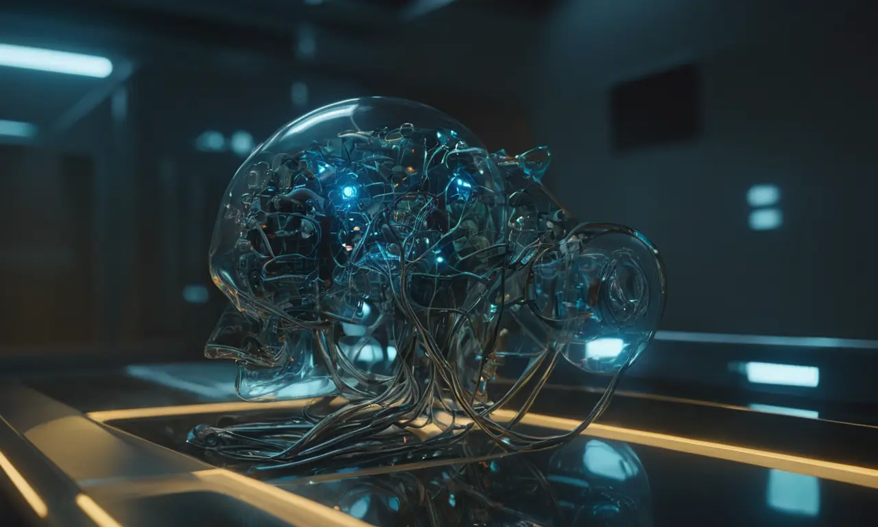 Ilustración para la sección Arquitecturas neuronales artificiales y simulación de procesos cognitivos. sobre ¿Sueñan los robots? La ciencia que explora la conciencia artificial.
